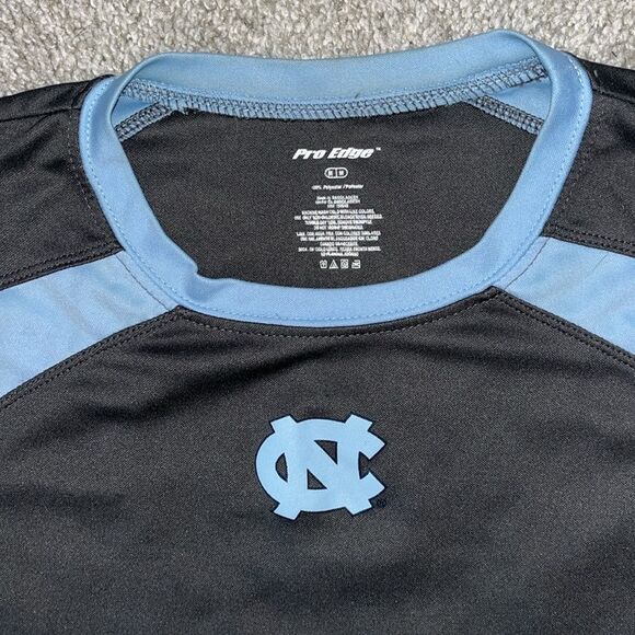 Gray Blue UNC North Carolina Tar Heels Chapel Hill Pro Edge T Shirt Work Out Gym - Picture 2 of 3